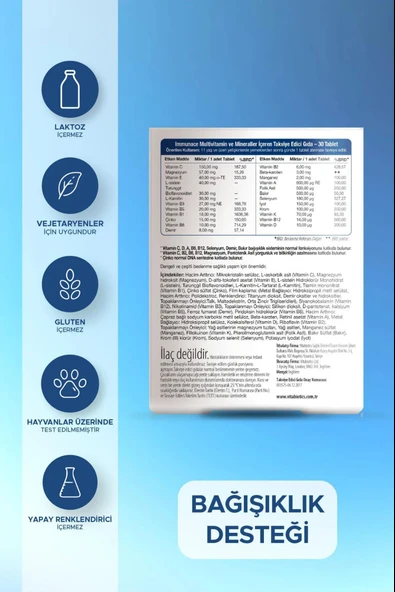Immunace 30 Tablet 3 Adet - Resim 2