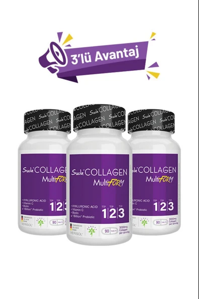 Suda Collagen Multiform 90 Tablet 3 Adet ürün görseli 1