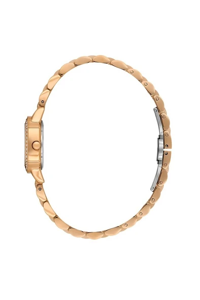 DANIEL KLEIN DK.3.10061-5 ROSE GOLD TAŞLI KARE KADIN KOL SAATİ - Resim 2