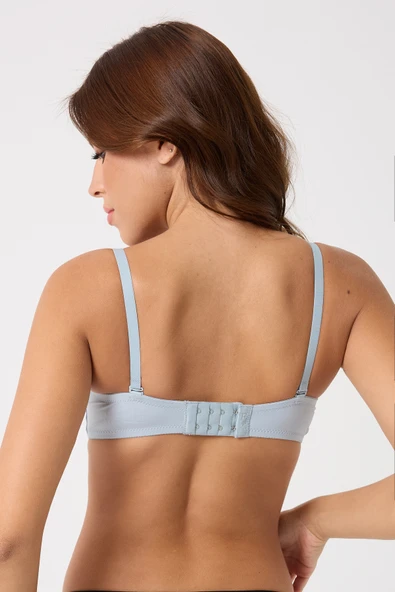 leswear Double Pushup Lazer Kesim Sütyen Dikişsiz Iz Bırakmaz B Cup Dolgulu - Resim 2