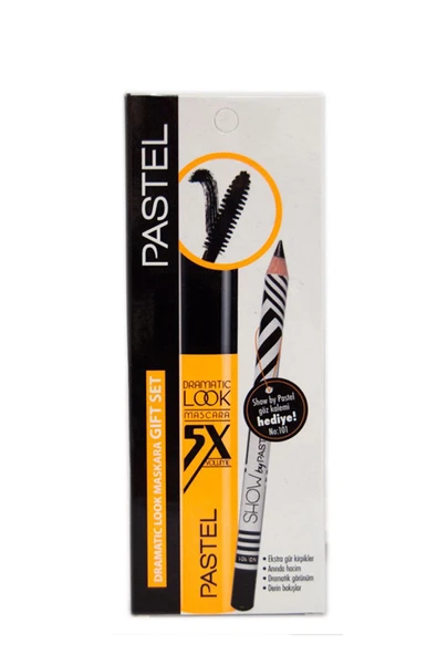 Pastel Dramatic Look 5X Volume Siyah Maskara & Siyah Eyeliner 8690644019371 - Resim 4