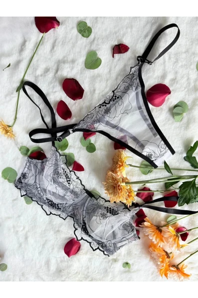 leswear Royal Bloom Kadın İç Çamaşırı Takımı ürün görseli 1