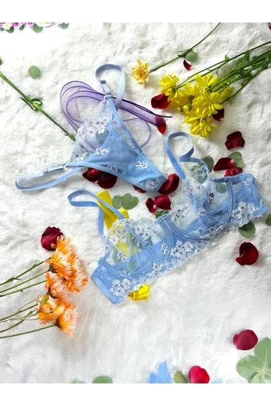 leswear DaisyDream Papatya Detaylı Kadın İç Çamaşırı Takımı ürün görseli 1