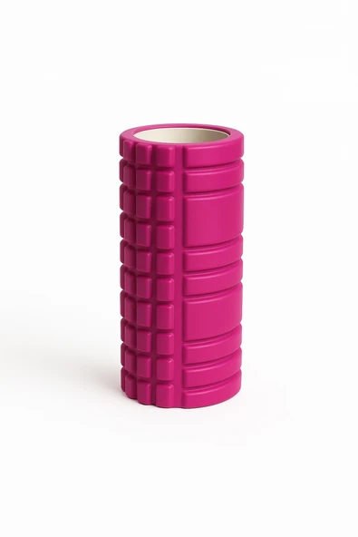 SUNYOGA Yüksek Yoğunlukta Orta Sert Foam Roller Fıtness Pilates Yoga Masaj Köpüğü Masaj Rulosu Fuşya ürün görseli 1