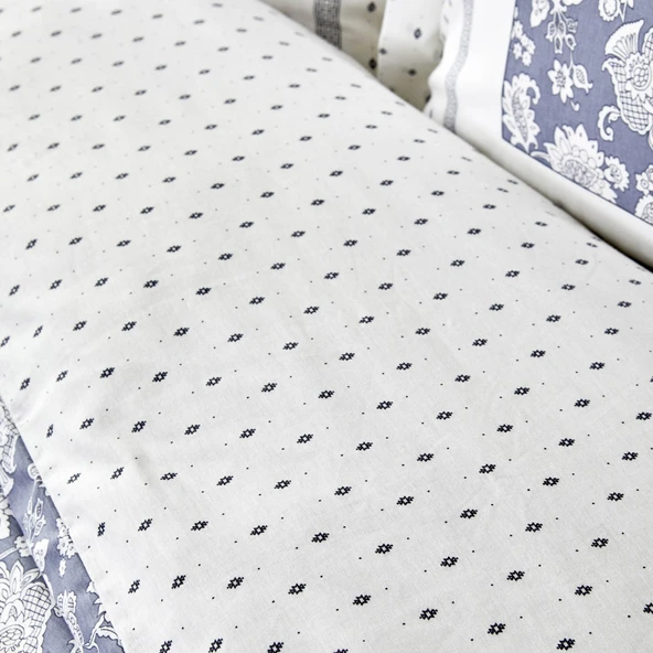 KARACA CELERİNA TEK KİŞİLİK NEVRESİM TAKIMI MAVİ - Resim 4