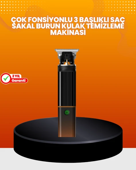 Erkekler İçin 3 in 1 Şarjlı Bakım Seti – 7300 RPM Güçlü Motor ve Sessiz Çalışma ürün görseli 1