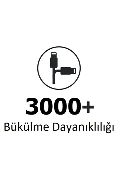 Type-c Şarj Kablosu Charge & Sync Cable 3x More Durable 1m Kablo - Resim 2