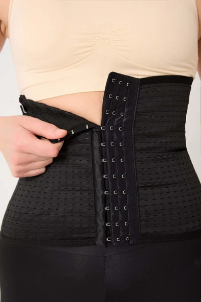 leswear Lohusa Bel Korse Sıkılaştırma Korsesi Bel Şekillendirme Kemeri - Resim 4