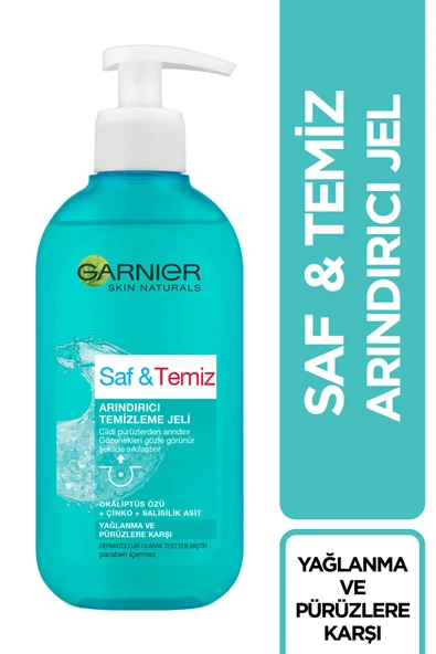 Garnier Saf Temiz Yağlanma Ve Pürüzlere Karşı Derinlemesine Temizleme Jeli 200ml 3600540632029 - Resim 2