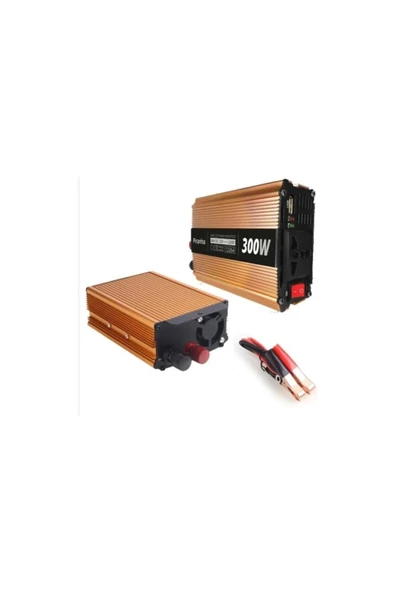 12264 Voltaj Çevirici Invertör 300w - 12 Volt 220 / Kısa Devre - Düşük Voltaj - Yüksek Akım Koruması - Resim 2