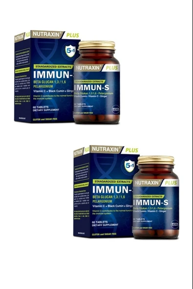 Nutraxin Immun-S 60 Tablet 2 Adet ürün görseli 1