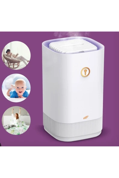 Product AirFresh MF0668 Led Işıklı Ultra Sessiz 3300 ml Hava Nemlendirici - Beyaz ürün görseli 1