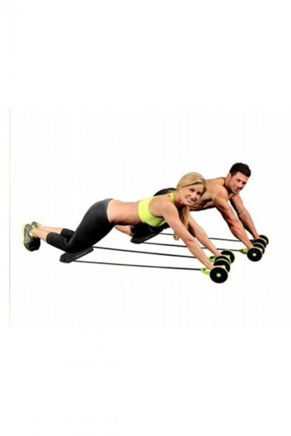 Revoflex Xtreme Tekerlekli Egzersiz Spor Aleti Lastikli Karın Kası Göbek Eritme Tekerleği Zayıflama - 5