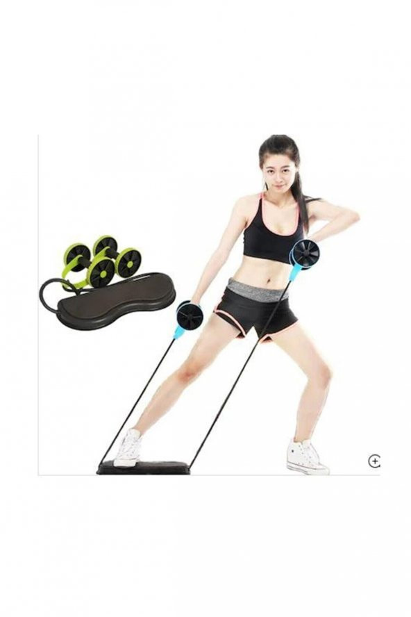 Revoflex Xtreme Tekerlekli Egzersiz Spor Aleti Lastikli Karın Kası Göbek Eritme Tekerleği Zayıflama - 8
