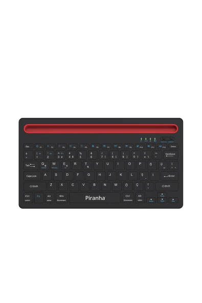 2376 Kablosuz Bluetooth + 2.4GHz Türkçe Q Klavye / Windows-iOS-Android / Multimedya Tuşları - Resim 2