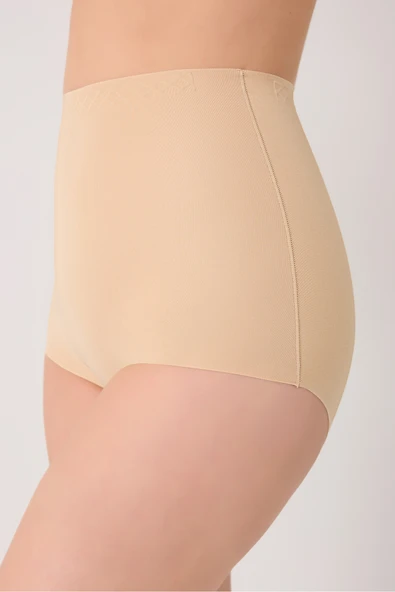 leswear Slip Korse Toparlayıcı Slip Korse Lazer Kesim Yüksek Bel Korse Basen Toparlayıcı Korse - Resim 2