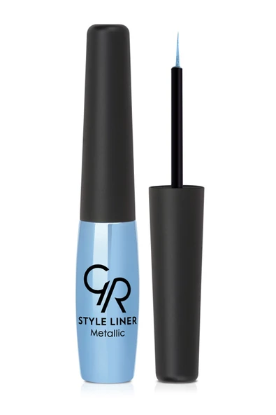 Golden Rose Metalik Mavi Eyeliner - Style Liner Metallic Eyeliner No: 08 8691190170080 ürün görseli 1