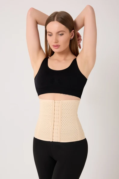 leswear Lohusa Bel Korse Sıkılaştırma Korsesi Bel Şekillendirme Kemeri - Resim 5