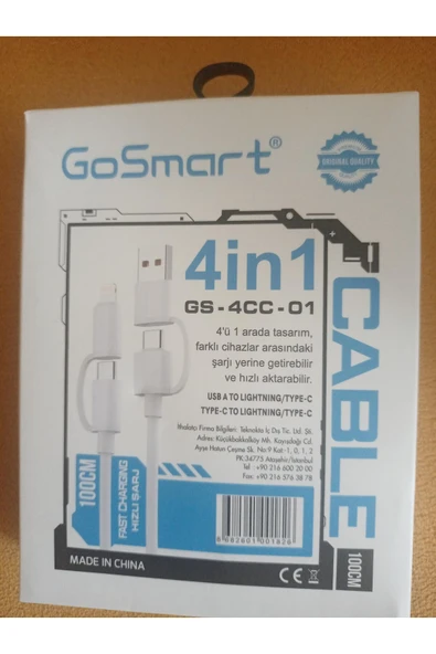 4 in 1 hızlı şarj kablosu - Resim 2