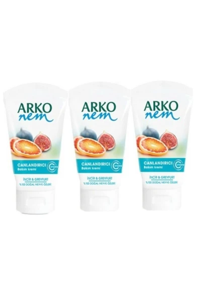 ARKO Nem Doğal Bakım Kremi Incir & Greyfurt 75 M X 3 Adet ürün görseli 1