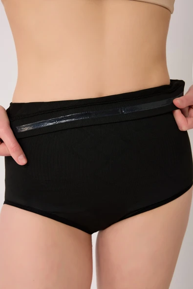 leswear Yüksek Bel Slip Seamless Korse Basen Toparlayıcı Bel İnceltici Kalça Sıkılaştırıcı - Resim 4