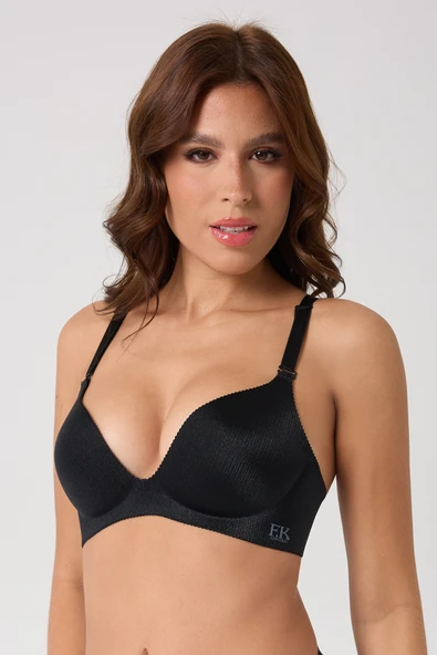 leswear Sütyen Lazer Kesim Sütyen - Dolgulu Sütyen - Askısı Çıkarılabilir - Resim 9