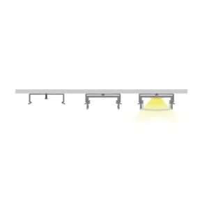 LED Kanal Profil Alüminyum sıva üstü İnce Kasa 13x6mm 1 Metre Üst Opak Pleksi 2128 Yan Kapak Dahil - Resim 8