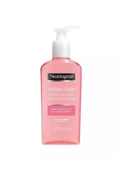 Neutrogena Visibly Clear Pembe Greyfurtlu Yüz Temizleme Jeli 200 ml ürün görseli 1