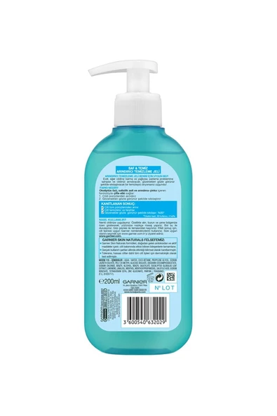 Garnier Saf Temiz Yağlanma Ve Pürüzlere Karşı Derinlemesine Temizleme Jeli 200ml 3600540632029 - Resim 3