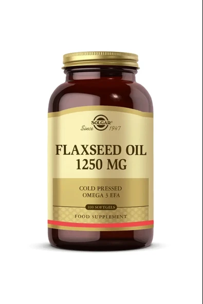Solgar Flaxseed Oil 1250 Mg 100 Kapsül ürün görseli 1