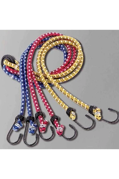 11312 Oto Bagaj Gergi / 6 Kancalı Bagaj Lastiği (3 ADET) / Sabitleme Ipi - Resim 2