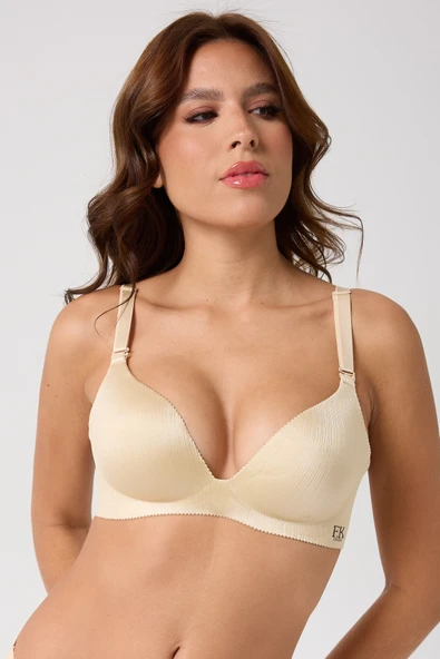 leswear Sütyen Lazer Kesim Sütyen - Dolgulu Sütyen - Askısı Çıkarılabilir - Resim 11