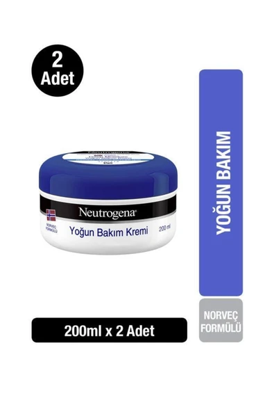 Neutrogena Norveç Formülü Yoğun Nemlendirici Bakım Kremi 200 ml X 2 Adet ürün görseli 1