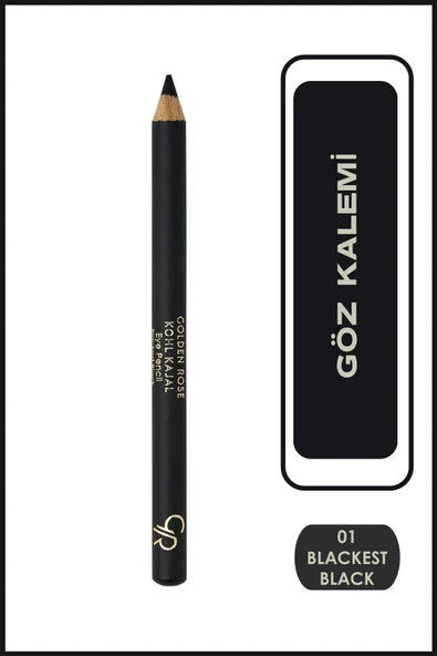 Golden Rose Kohl Kajal Eye Pencil 01 Blackest Black Göz Kalemi 1,4 g ürün görseli 1