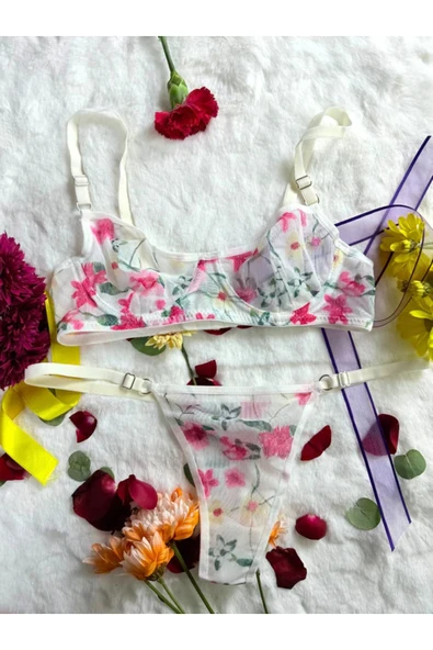 leswear Florelia Bliss Kadın İç Çamaşırı Takımı - Resim 2