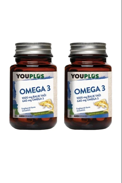 Youplus Omega 3 1000 Mg 30 Kapsül 2 Adet ürün görseli 1
