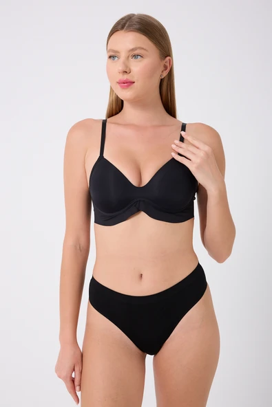 leswear Hafif Destekli Nefes Alabilir Dikişsiz Sütyen - Resim 3