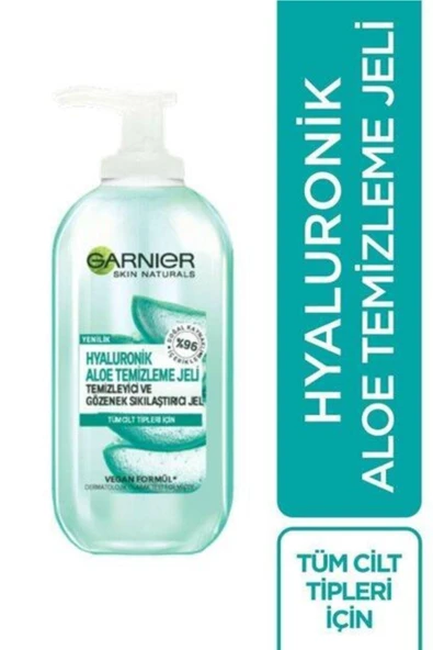 Garnier Marka: Hyaluronik Aloe Temizleme Jeli 200 Ml 3600542333016 Kategori: Yüz Temizleyici ürün görseli 1