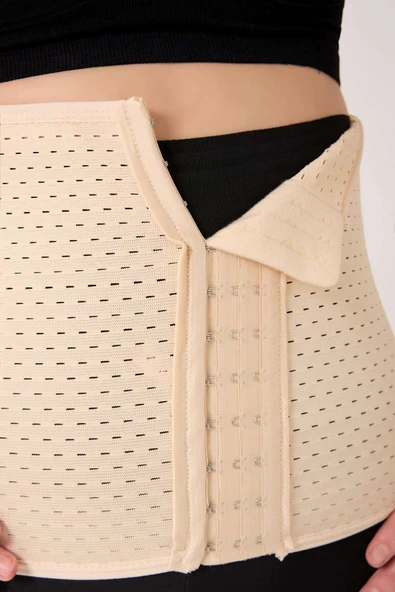 leswear Lohusa Bel Korse Sıkılaştırma Korsesi Bel Şekillendirme Kemeri - Resim 8