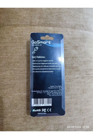 iOS uyumlu şarj kablosu GS-MXCL-01 - Resim 2