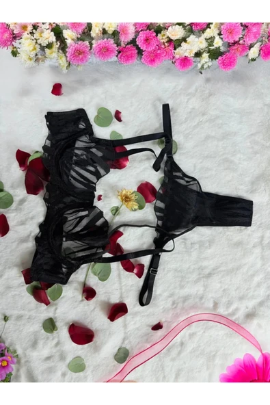 leswear ZebraLuxe Collection Kadın İç Çamaşırı Takımı ürün görseli 1