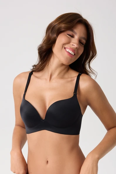 leswear Double Push Up Lazer Kesim Sütyen Dikişsiz Iz Bırakmaz B Cup ürün görseli 1