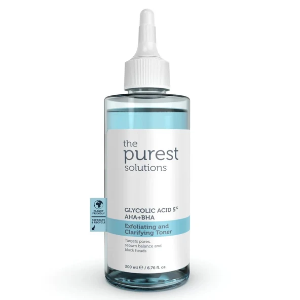 The Purest Solutions Canlandırıcı Ve Gözenek Sıkılaştırıcı Glikolik Asit Mavi Tonik 200 Ml ürün görseli 1