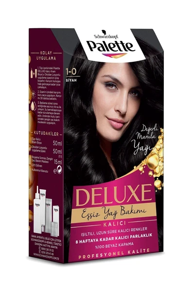Palette 1-0 Siyah Saç Boyası 6281031271315 - Resim 2