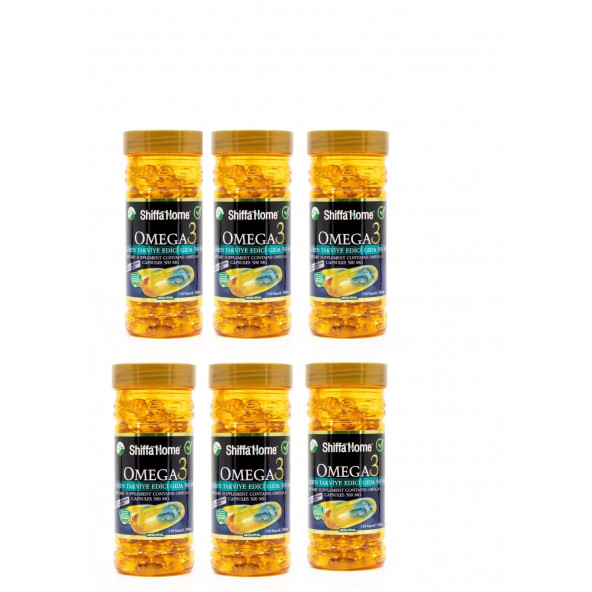 Shiffa home Omega-3 500 mg 150 Softgel x 6 adet