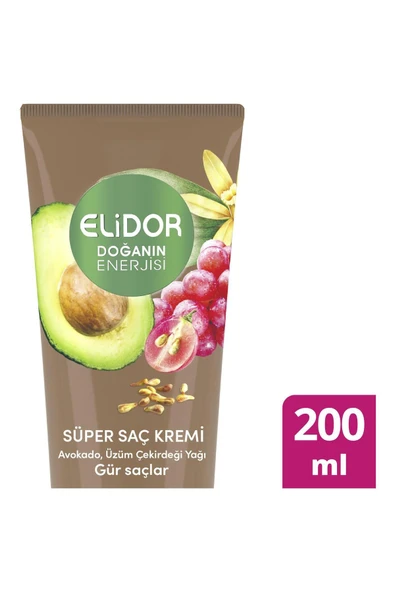 Elidor Süper Saç Kremi Doğanın Enerjisi Avakado Özlü 200 ml ürün görseli 1