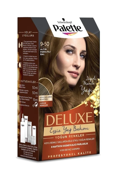 paletta Palette Deluxe Deluxe Yoğun Renkler 9-50 Altın Parıltılı Bal 6281031271797 - Resim 3