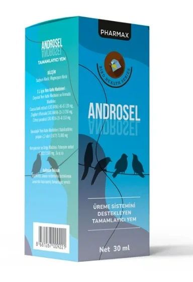 Pharmax Androsel Kuş Üreme Sistemi Desteği 30 ML ürün görseli 1