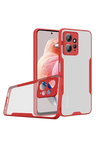 Akman Xiaomi Redmi Note 12 4G Kılıf Platin Silikon - Kırmızı - ACL6209372-7175 ürün görseli 1