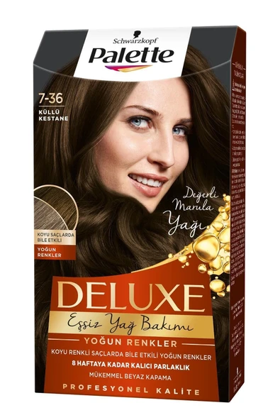 Palette Deluxe Yoğun Renkler 7-36 Küllü Kestane 6281031271612 - Resim 4